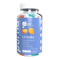 Purna® Lil Cubs Kids’ Multivitamin Orange, Mango & Blueberry flavour Gummies 30s