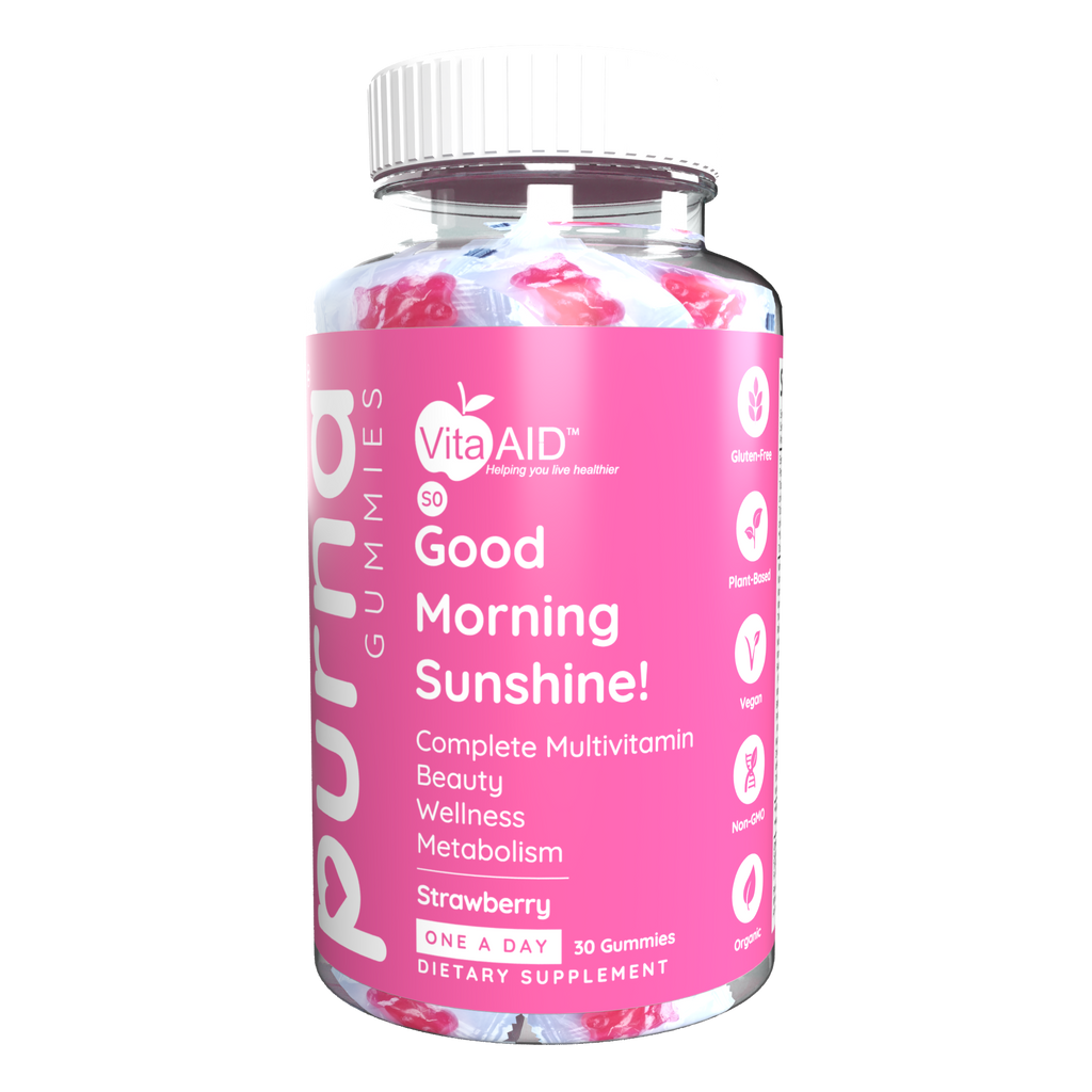 Purna® Good Morning Sunshine! Multivitamin Strawberry Flavour Gummies 30s