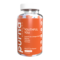 Purna® Youthful You Superfruits Collagen Builder Gummies Mixed Fruit flavour Gummies 30s