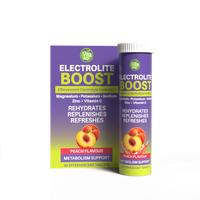 Vita-Aid Electrolite BOOST Peach Effervescent Tablets 20s