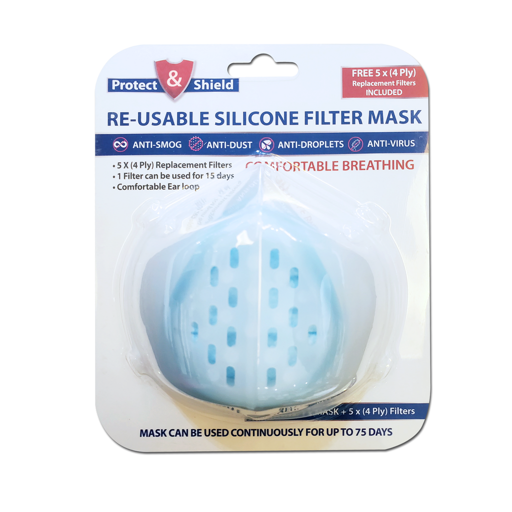 Protect & Shield™ Re-Usable Silicone Face Mask